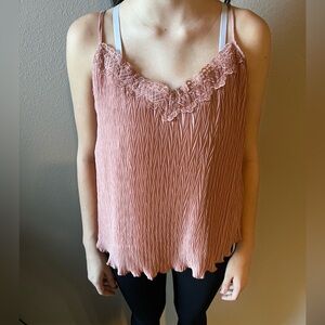 Pink spaghetti strap top